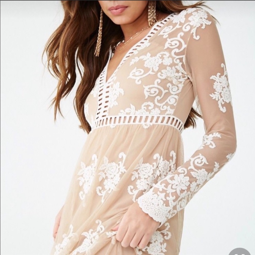 Forever21 Embroidered Lace Dress